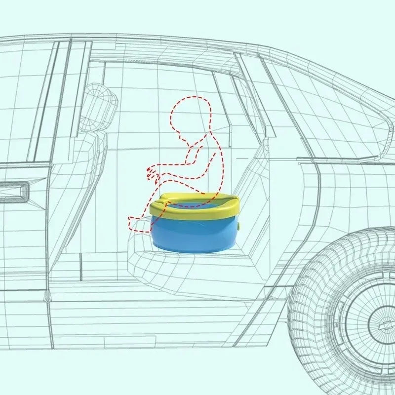 Siège de toilette pliable et portable pour l'apprentissage de la propreté, siège de toilette de voyage pour bébé, pot et urinoir multifonctionnels, pot de toilette léger.
