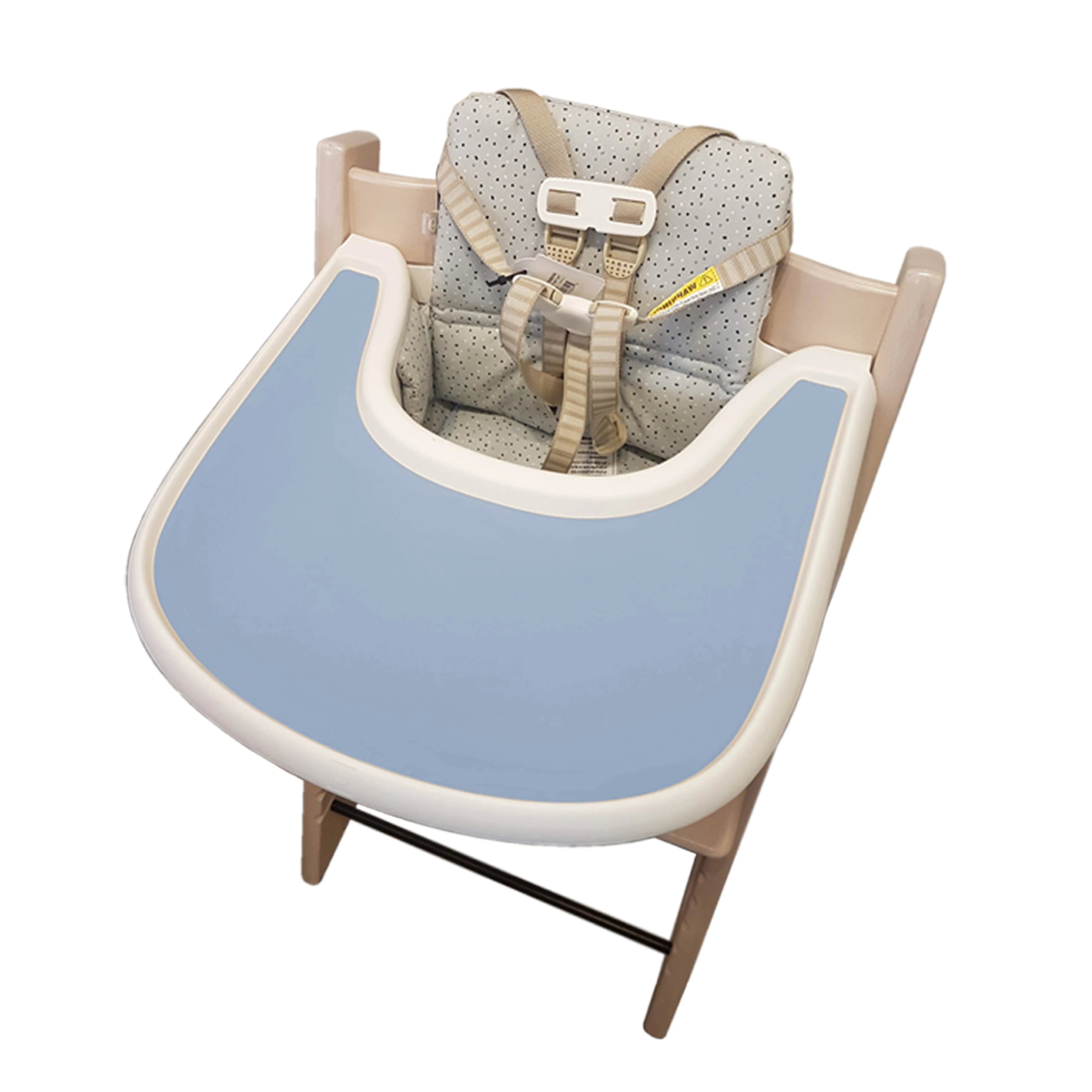 1 pièce - Tapis de table en silicone anti-trébuchement facile à nettoyer, tapis de repas pour bébé, plateau plat pour chaise haute.