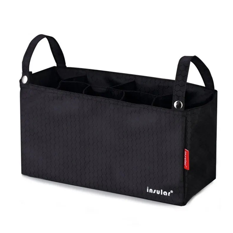 Sac de poussette Insular, organisateur pour maman, panier à langer avec crochet - Accessoires pour poussette pour nouveaux parents.