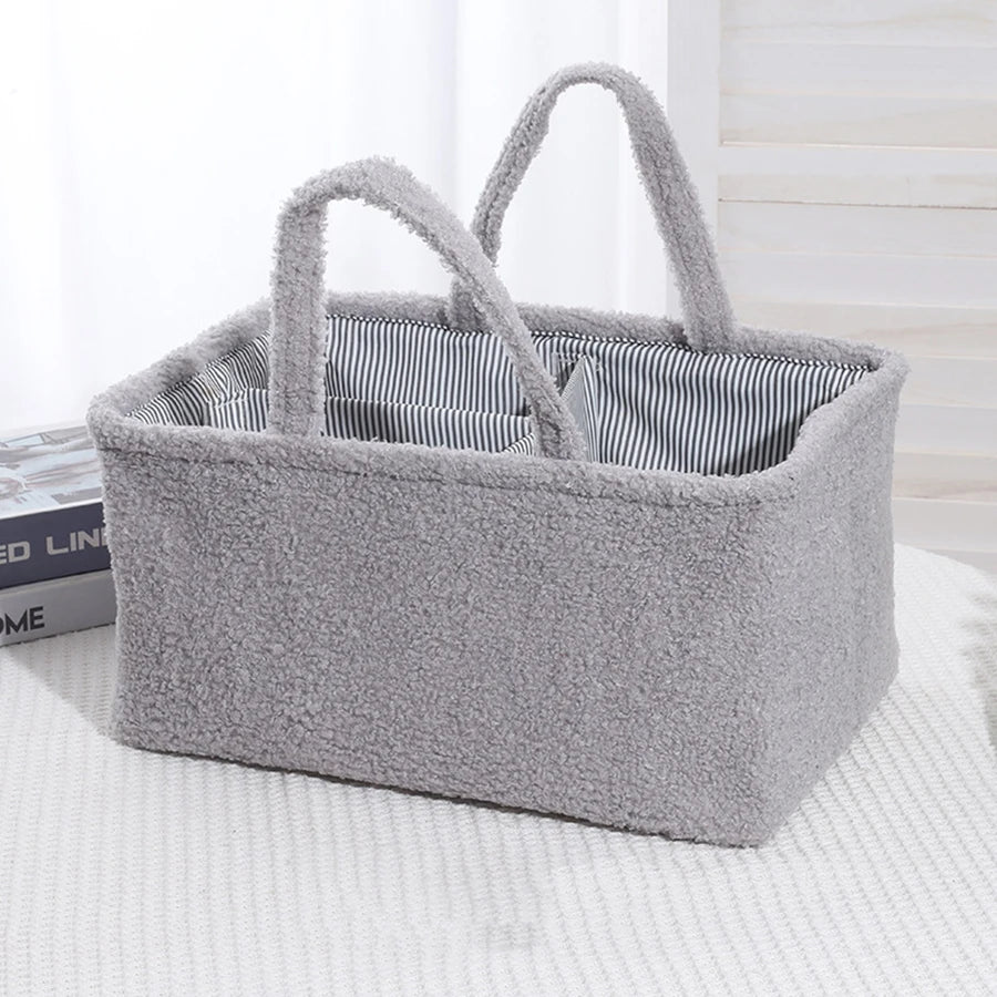 Sac à langer portable et multifonctionnel de grande capacité, avec panier de rangement étanche pour biberons.