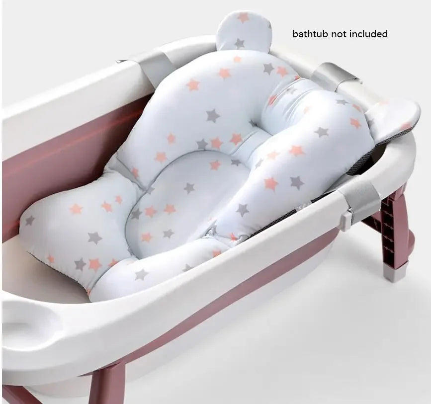 Tapis de bain antidérapant pour bébé, coussin de soutien et de sécurité pour nouveau-né, oreiller doux en forme d'animal, accessoires de soin.