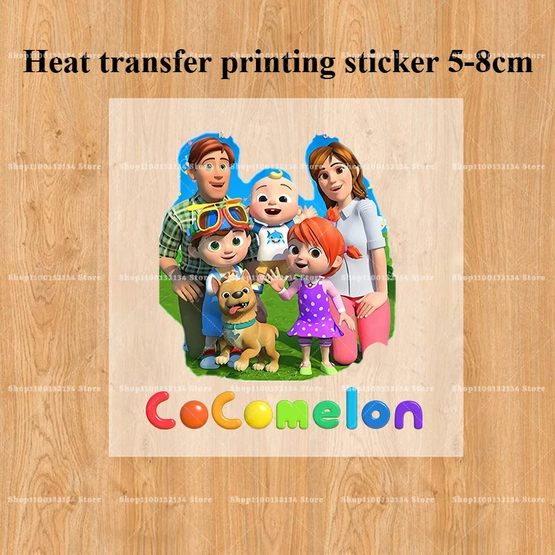 T-shirts Cocomelon pour bébés, manches courtes, en coton, imprimés de dessins animés, pour garçons et filles. Vêtements d'été. Nouveauté.