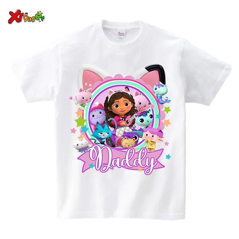 birthday t shirt for girls personalized name Princess Family Matching Outfits Party Toddler Baby T-shirt Family Look  5 8 Years
