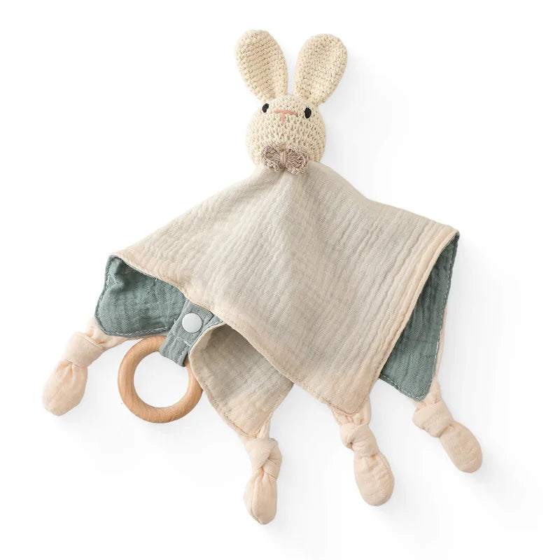 1 bavoir-tétine apaisant pour bébé, peluche éléphant en bois, anneau de dentition, accessoires de confort pour le sommeil et l'allaitement.
