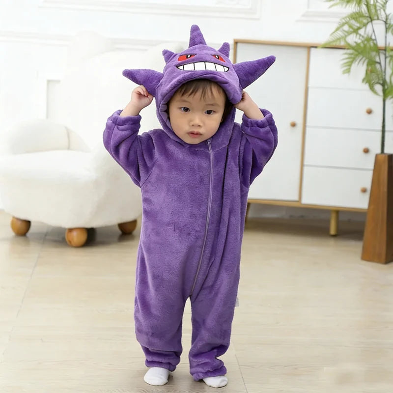 Kids Animal Onesie Kigurumi Baby Pijamas Cartoon Cosplay Costume Halloween Christmas Homewear Full Body Clothing for Infants
