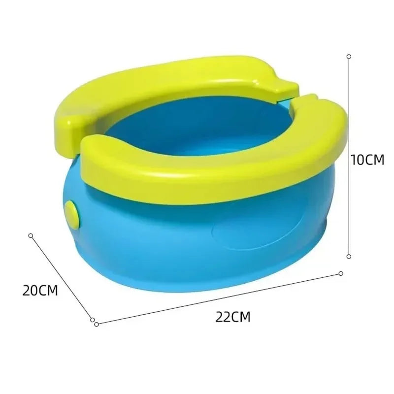 Siège de toilette pliable et portable pour l'apprentissage de la propreté, siège de toilette de voyage pour bébé, pot et urinoir multifonctionnels, pot de toilette léger.