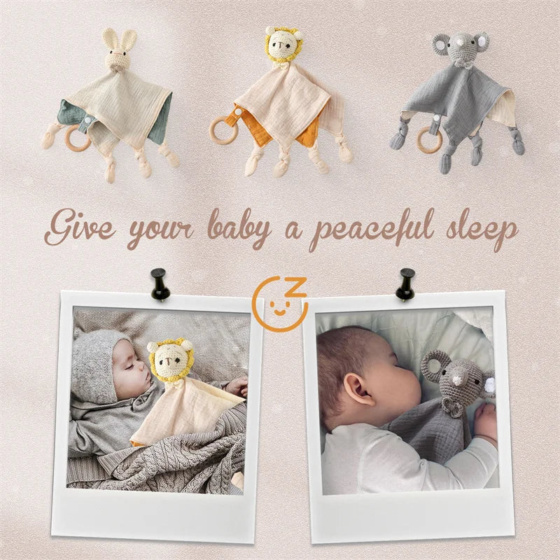 1 bavoir-tétine apaisant pour bébé, peluche éléphant en bois, anneau de dentition, accessoires de confort pour le sommeil et l'allaitement.
