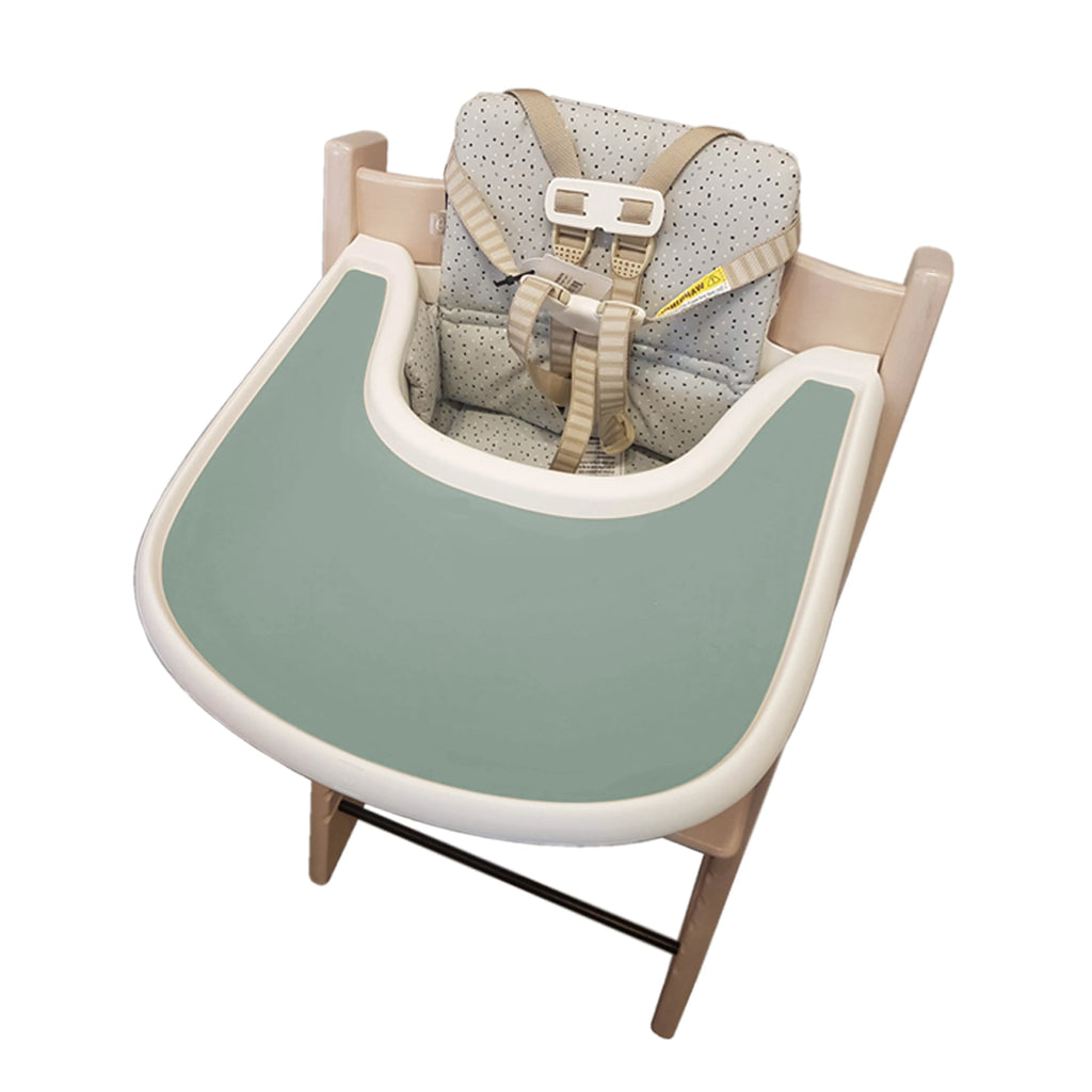 1 pièce - Tapis de table en silicone anti-trébuchement facile à nettoyer, tapis de repas pour bébé, plateau plat pour chaise haute.