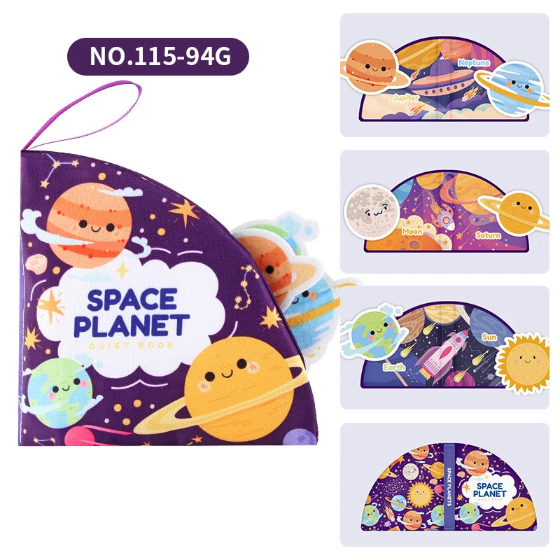 Livre en tissu doux pour bébé, enseigne les couleurs, jouet d'éveil interactif pour nourrissons.