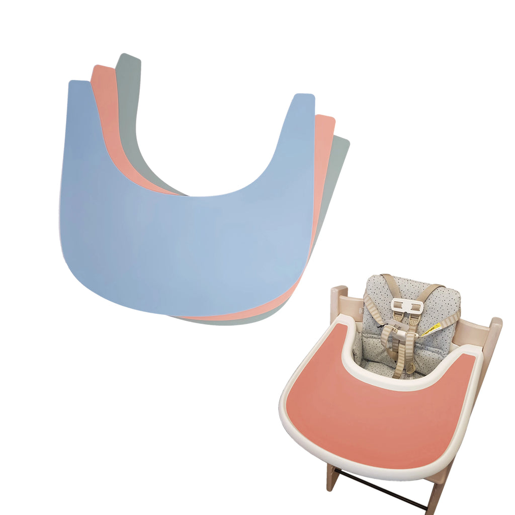 1 pièce - Tapis de table en silicone anti-trébuchement facile à nettoyer, tapis de repas pour bébé, plateau plat pour chaise haute.