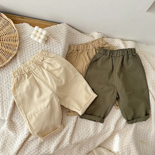 Baby Boys' Casual Pants - Korean Style Autumn Trousers, Trendy Fall Outfits for Toddlers & Infants