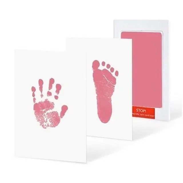 Kit d'empreintes de mains et de pieds pour nouveau-né, tampons encreurs, cadre photo, accessoires souvenirs pour tout-petits, cadeau de naissance sûr.