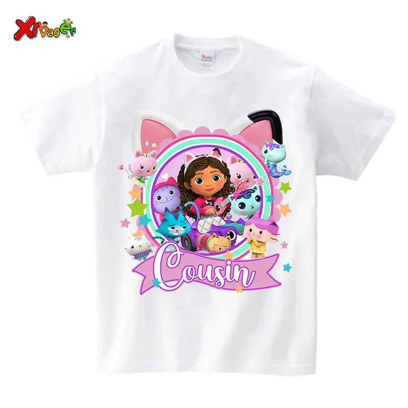 birthday t shirt for girls personalized name Princess Family Matching Outfits Party Toddler Baby T-shirt Family Look  5 8 Years