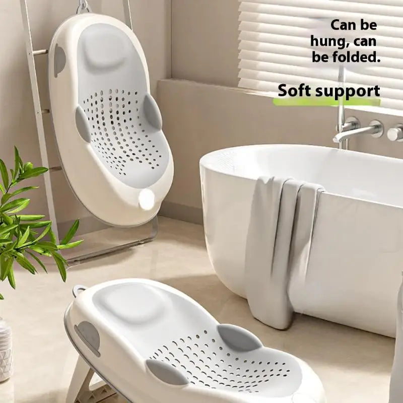 1 pièce Filet de douche pour nouveau-né, support de baignoire pliable pour bébé, antidérapant, accessoires pour nourrissons