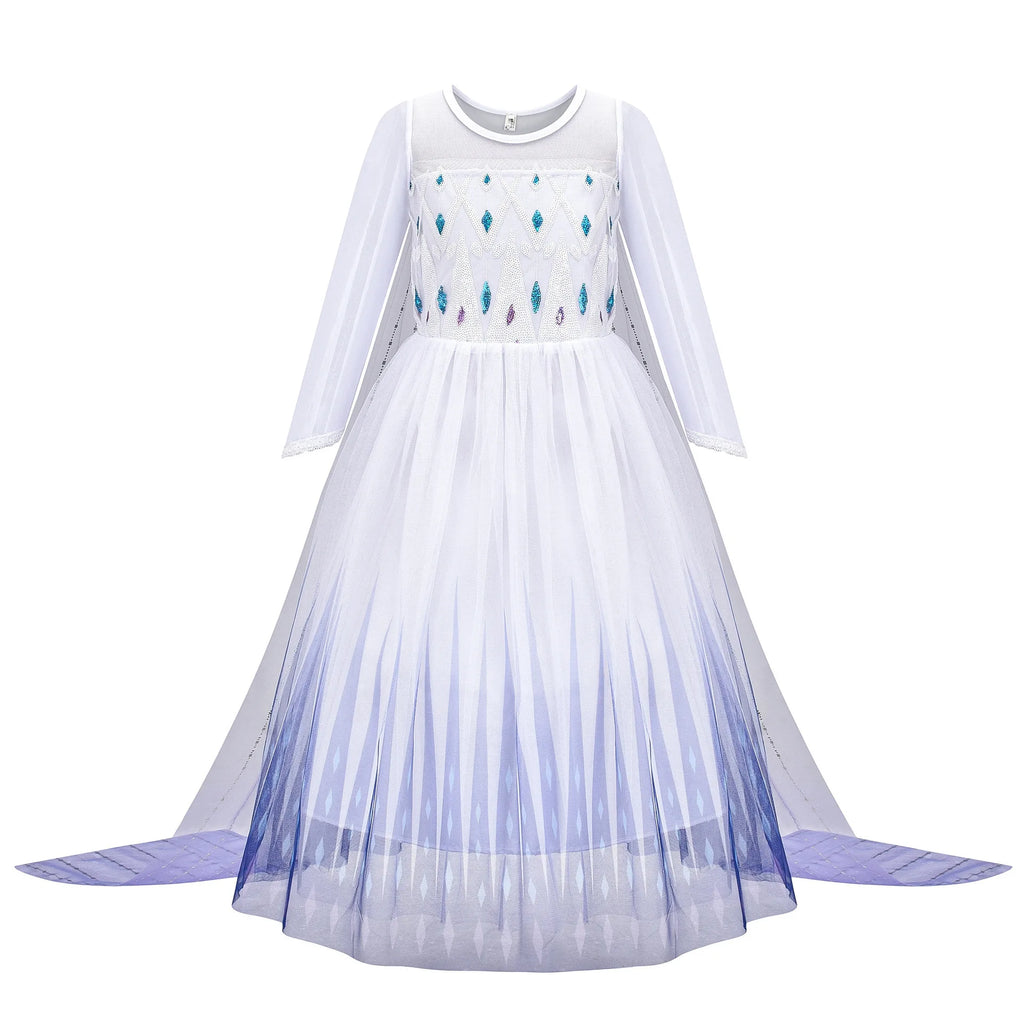 Girl Elsa Anna Dress Princess Costume Cinderella Dress Baby Halloween Ariel Carnival Clothes Kids Cosplay Clothes Party Clothing