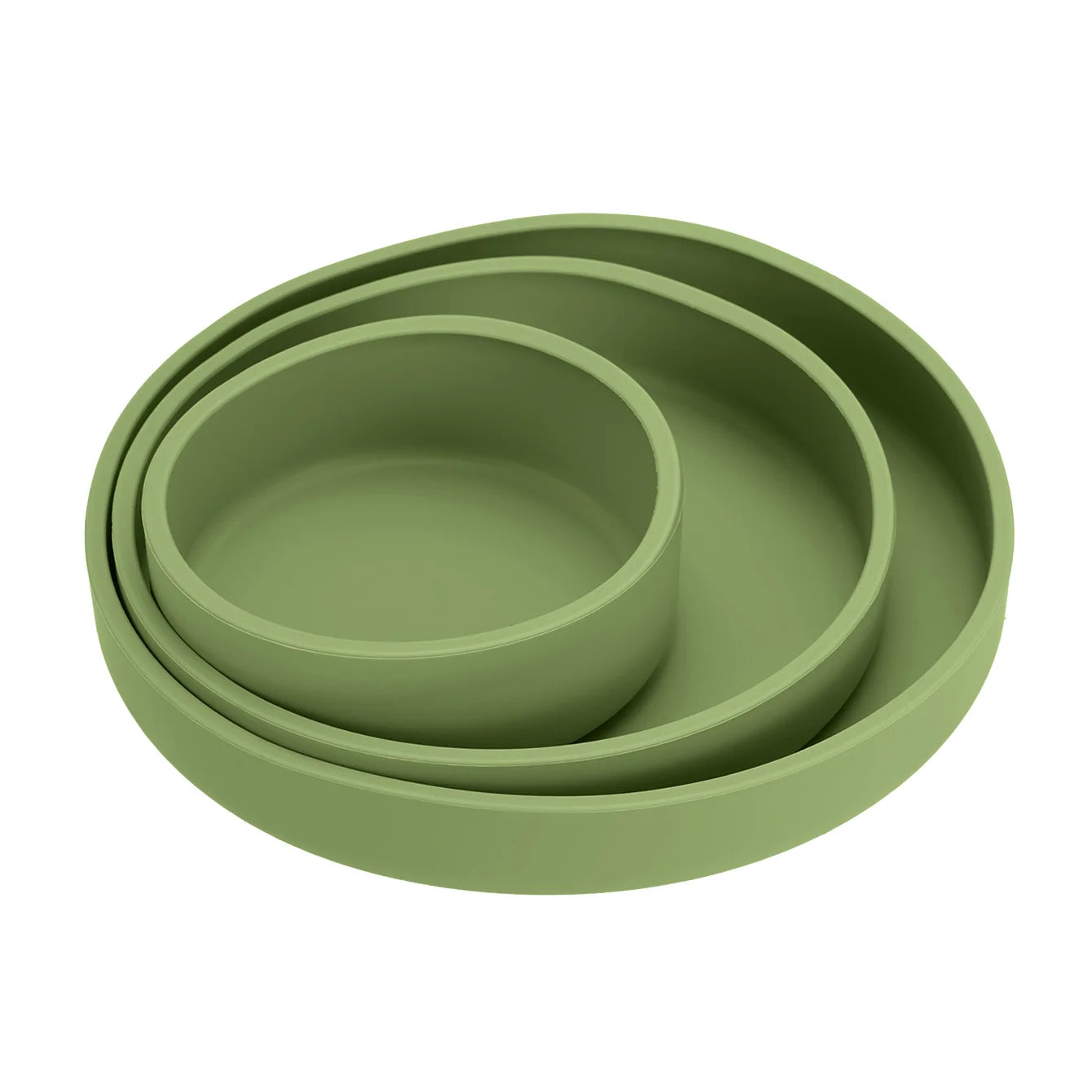 Ensemble de 3 pièces pour l'alimentation de sevrage de bébé : assiettes, bols d'apprentissage, sans BPA, accessoires de table pour tout-petits et nourrissons.