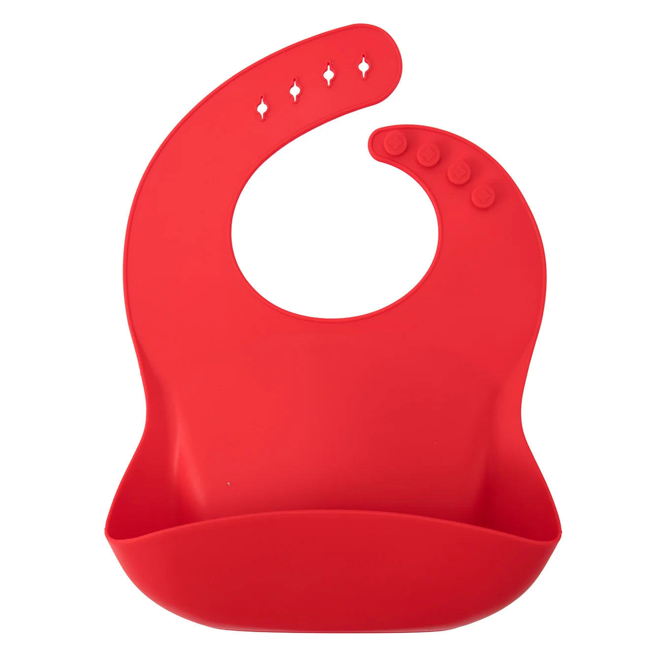 Bavoir bébé en silicone imperméable Color Kids (1 pièce) - Accessoire d'alimentation pour nouveau-né - Bavoir anti-bave - Cadeau de Noël pour bébé.