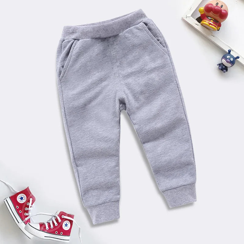 2025 kids jogging pants autumn boys sweatpants cotton children trousers casual sports clothing for baby girls