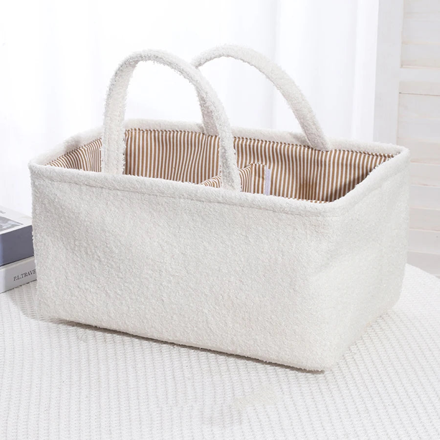 Sac à langer portable et multifonctionnel de grande capacité, avec panier de rangement étanche pour biberons.