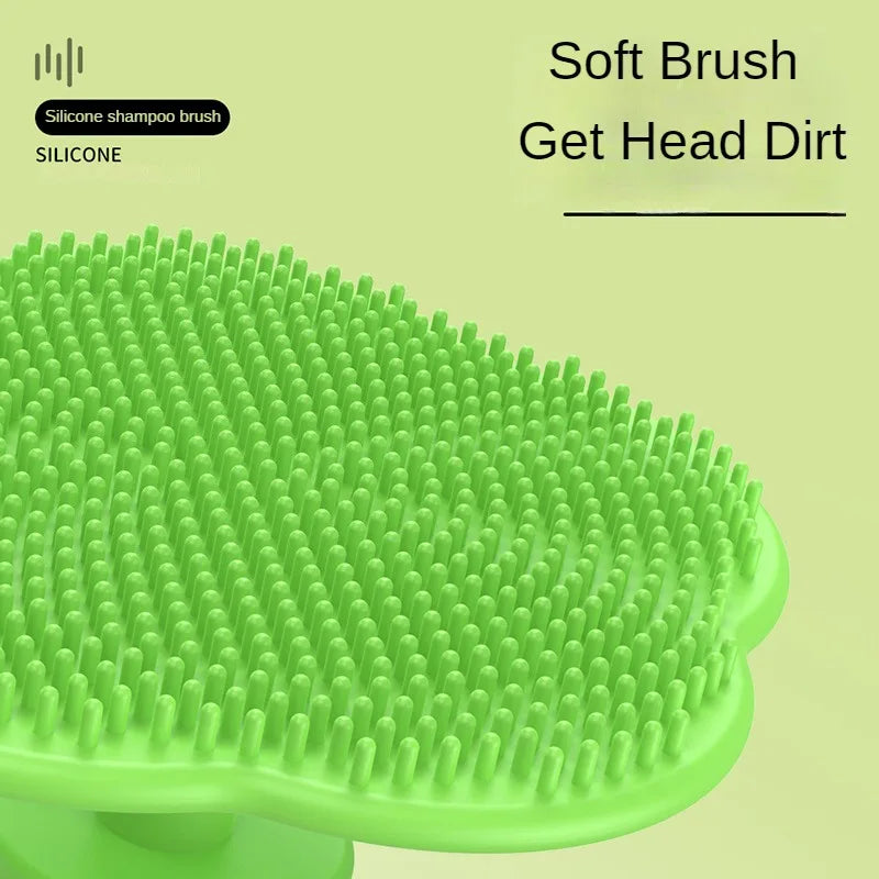 Lot de 2 accessoires de soins pour bébé : peigne de tête fœtal, peigne doux pour le bain et le nettoyage des nouveau-nés, masseur de tête pour bébé.