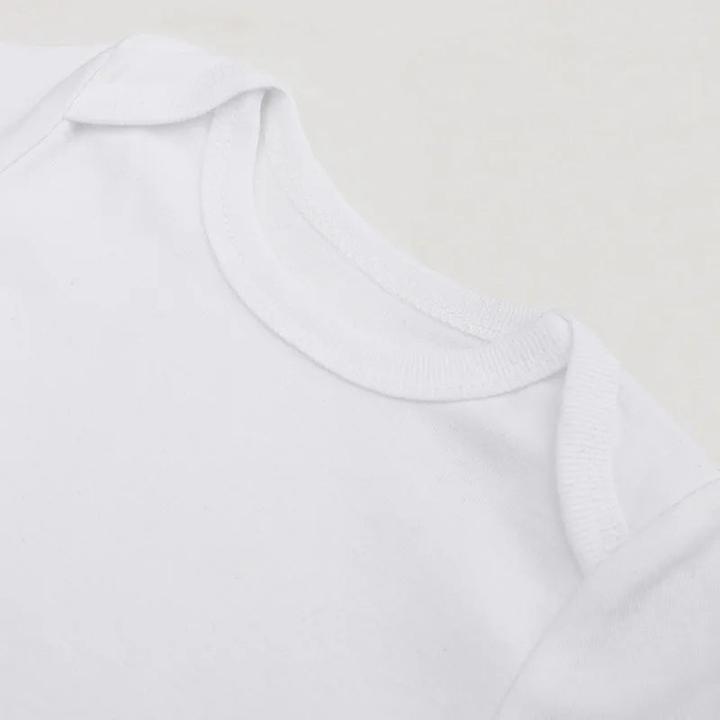 3/8PCS/LOT Long Sleeved Baby Bodysuits 100% Cotton Solid White Newborn Baby Boy Girl Rompers Infant Jumpsuit Ropa 0-12Month