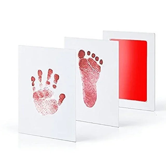 Kit d'empreintes de mains et de pieds pour nouveau-né, tampons encreurs, cadre photo, accessoires souvenirs pour tout-petits, cadeau de naissance sûr.
