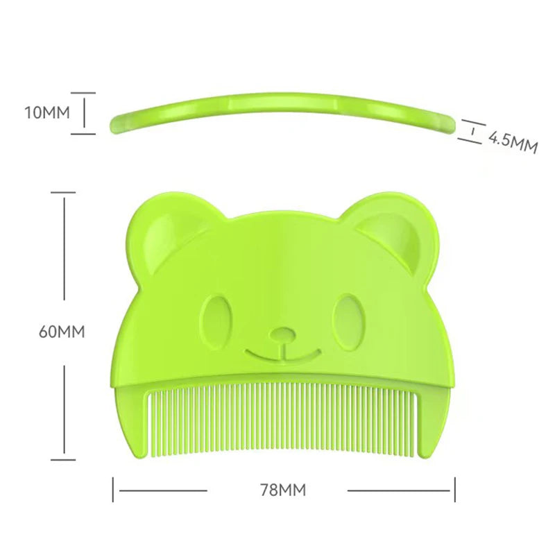 Lot de 2 accessoires de soins pour bébé : peigne de tête fœtal, peigne doux pour le bain et le nettoyage des nouveau-nés, masseur de tête pour bébé.