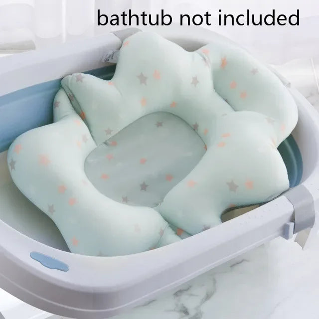 Tapis de bain antidérapant pour bébé, coussin de soutien et de sécurité pour nouveau-né, oreiller doux en forme d'animal, accessoires de soin.