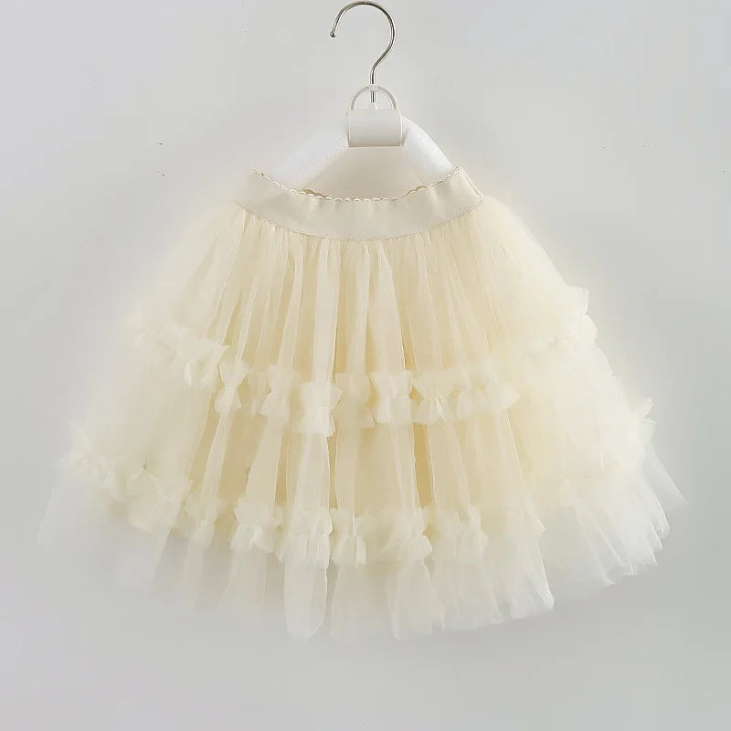 DE PEACH Jupes tutu en tulle duveteux pour bébés filles, été et printemps, robe de bal pour enfants, vêtements de princesse pour fêtes et danses.