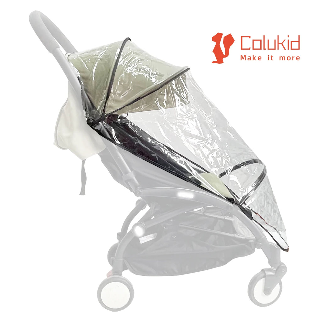 COLU KID® Accessoires pour poussette bébé Housse de pluie imperméable en EVA compatible avec les poussettes Yoyo, Yoyo2 et Yoya