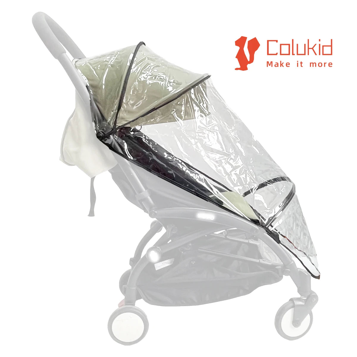 COLU KID® Accessoires pour poussette bébé Housse de pluie imperméable en EVA compatible avec les poussettes Yoyo, Yoyo2 et Yoya