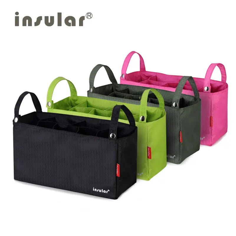 Sac de poussette Insular, organisateur pour maman, panier à langer avec crochet - Accessoires pour poussette pour nouveaux parents.