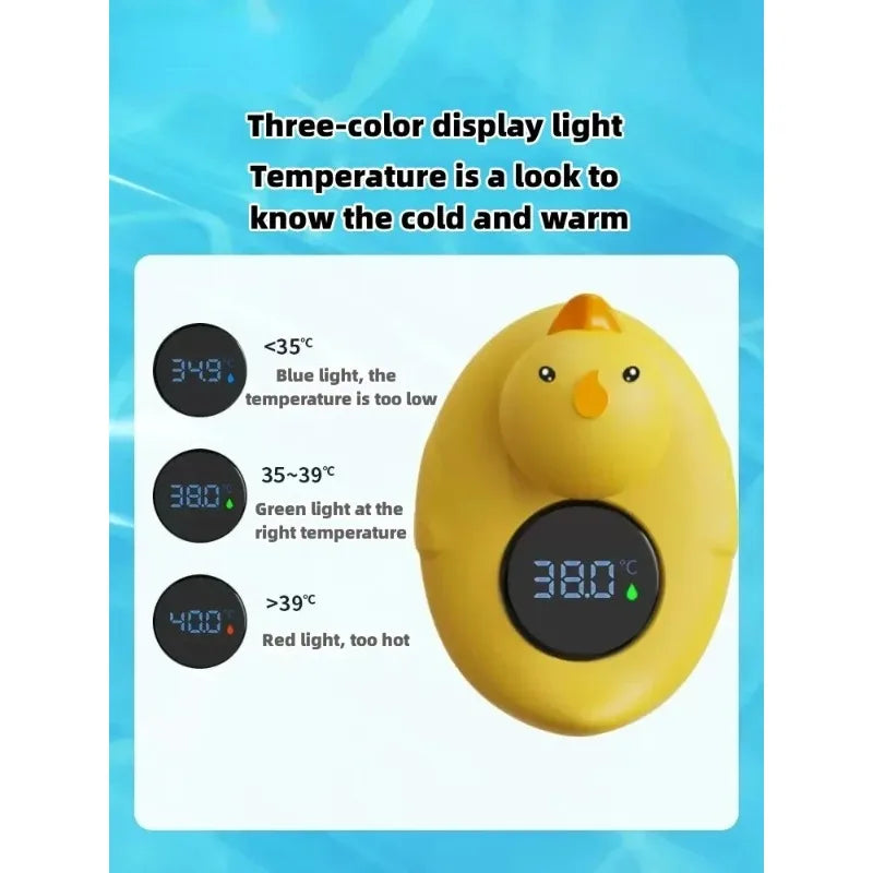 Thermomètre de bain numérique pour bébé, jouet flottant étanche, mignon et en forme de canard, pour la chambre d'enfant. Mesure de température de haute précision.