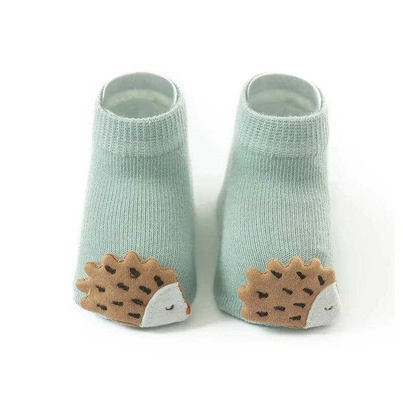 Chaussettes pour bébés filles et garçons, accessoires pour nouveau-nés, antidérapantes, motifs animaux, cadeaux pour enfants.