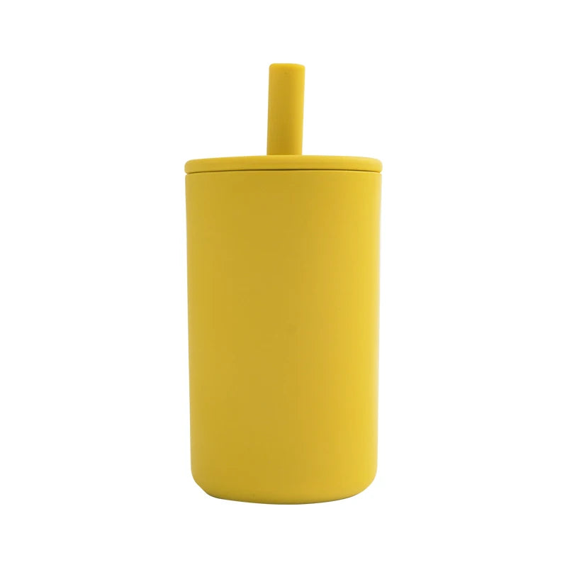 Gobelets d'apprentissage pour bébés, tasses à paille souple, biberons, vaisselle pour enfants, sans BPA, accessoires pour nouveau-nés.