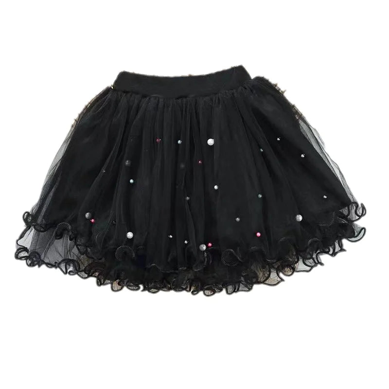 Jupe tutu duveteuse pour bébé fille, jupe en tulle et maille pour danse classique de princesse, jupe gâteau pour enfants, vêtements mignons pour filles, jupon.