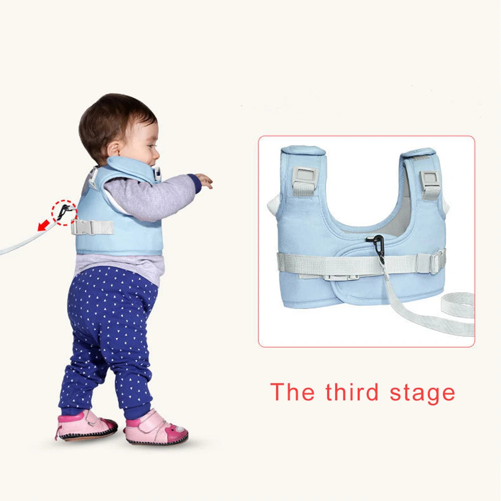 Ceinture d'apprentissage pour bébé, trotteur, corde pour tout-petit, siège de marche pour garçon ou fille, ceinture anti-chute, corde de traction double usage pour enfant.