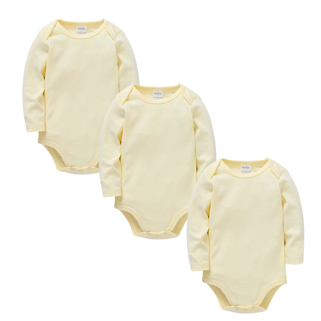Honeyzone 3PCS/Sets Red Unisex Baby Bodysuit Loungewear Soft Long Sleeve Cotton One-Piece Jumpsuit Newborns Baby Clothing Babies
