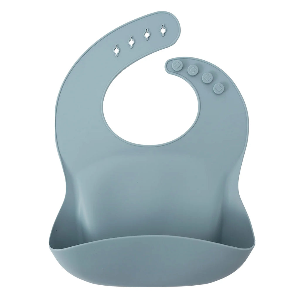 Bavoir bébé en silicone imperméable Color Kids (1 pièce) - Accessoire d'alimentation pour nouveau-né - Bavoir anti-bave - Cadeau de Noël pour bébé.