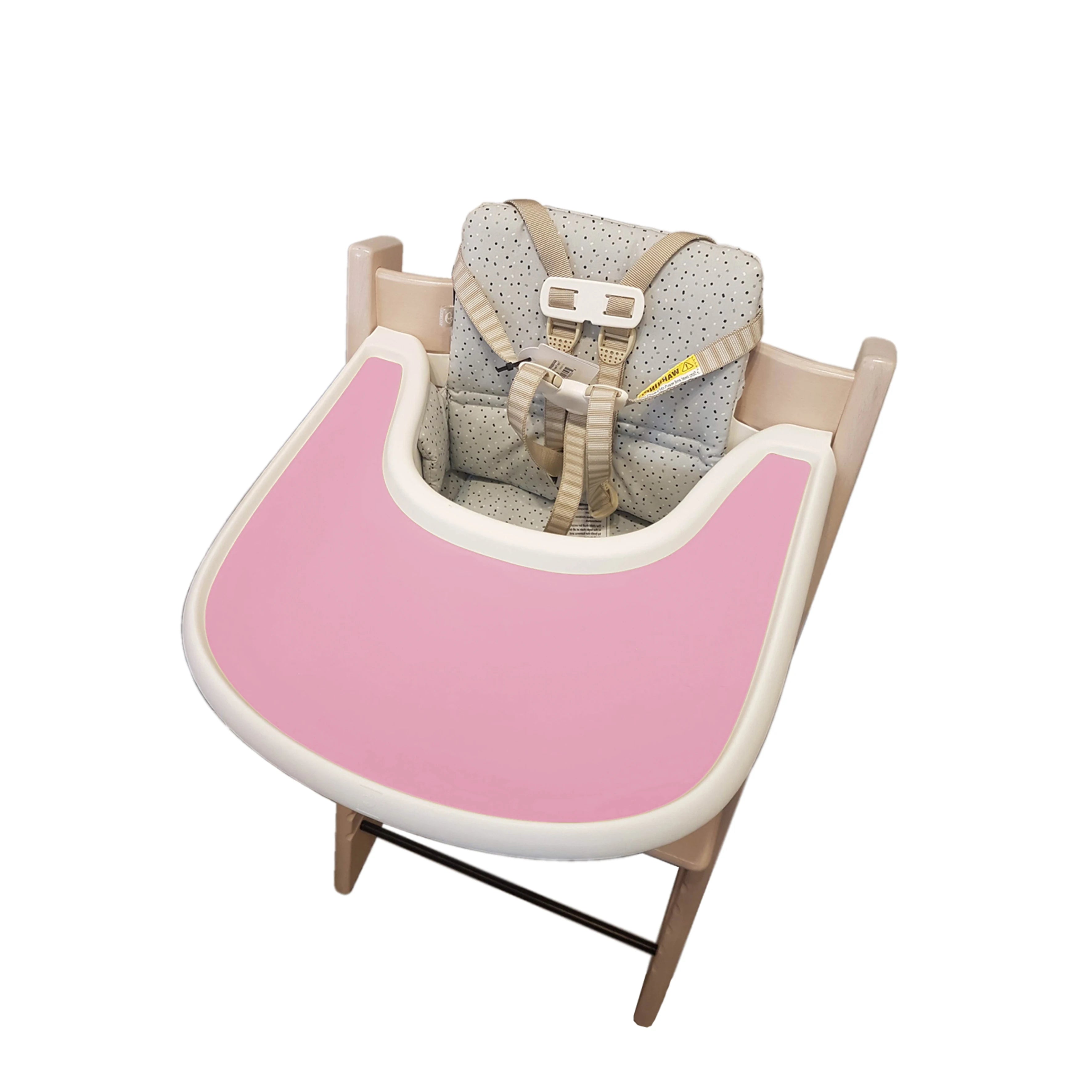 1 pièce - Tapis de table en silicone anti-trébuchement facile à nettoyer, tapis de repas pour bébé, plateau plat pour chaise haute.