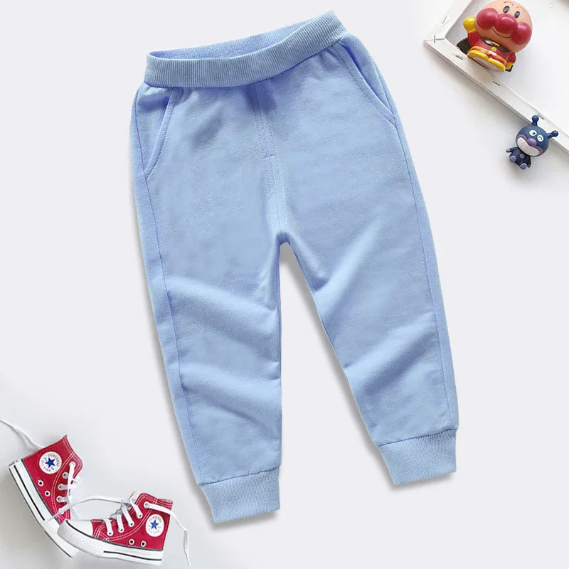 2025 kids jogging pants autumn boys sweatpants cotton children trousers casual sports clothing for baby girls