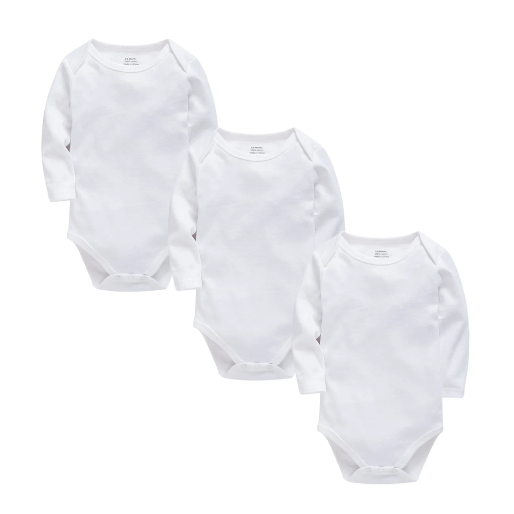 Honeyzone 3PCS/Sets Red Unisex Baby Bodysuit Loungewear Soft Long Sleeve Cotton One-Piece Jumpsuit Newborns Baby Clothing Babies
