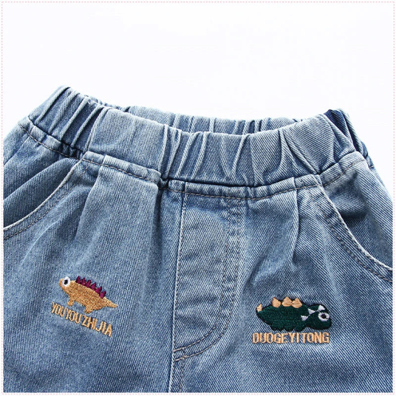 IENENS Short en jean décontracté pour bébé garçon et fille, vêtements d'été pour enfants, shorts courts, vêtements pour garçons de 2 à 8 ans, shorts en jean amples pour garçon.