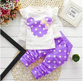Winter Girls Clothing Clothes Bow Tops T Shirt+Pants 2 pcs Kids Clothes Baby Girl Infant Clothing Kids Jogging Suits