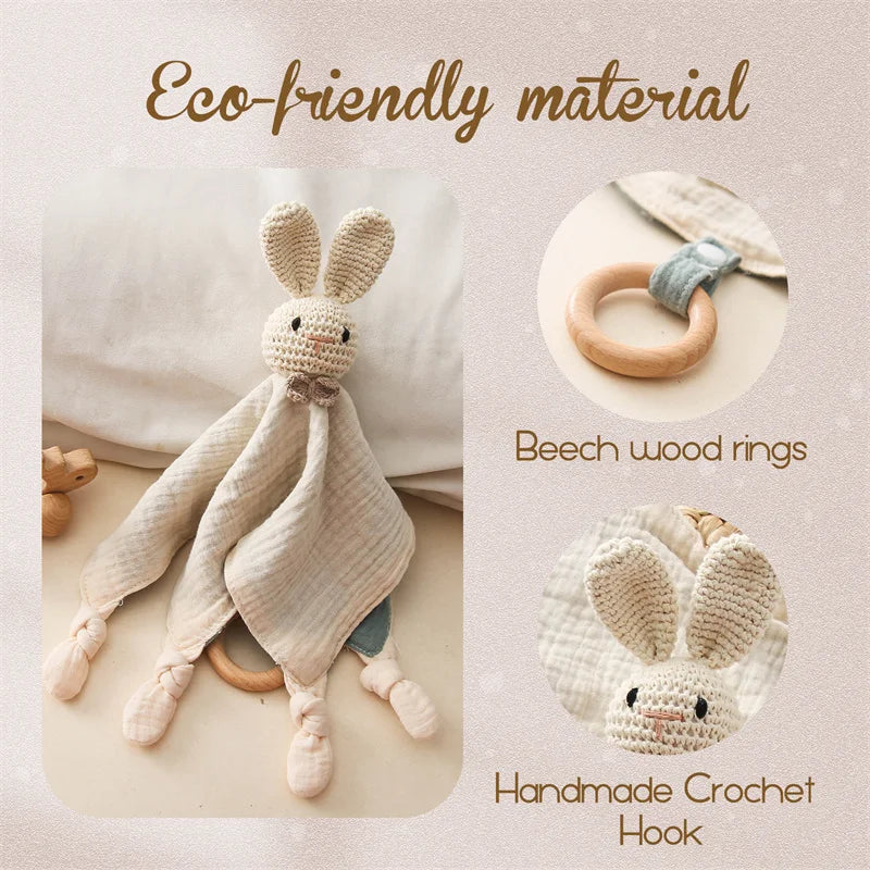 1 bavoir-tétine apaisant pour bébé, peluche éléphant en bois, anneau de dentition, accessoires de confort pour le sommeil et l'allaitement.