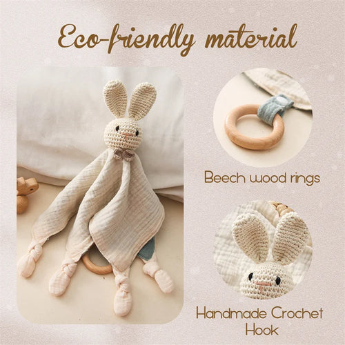 1 bavoir-tétine apaisant pour bébé, peluche éléphant en bois, anneau de dentition, accessoires de confort pour le sommeil et l'allaitement.