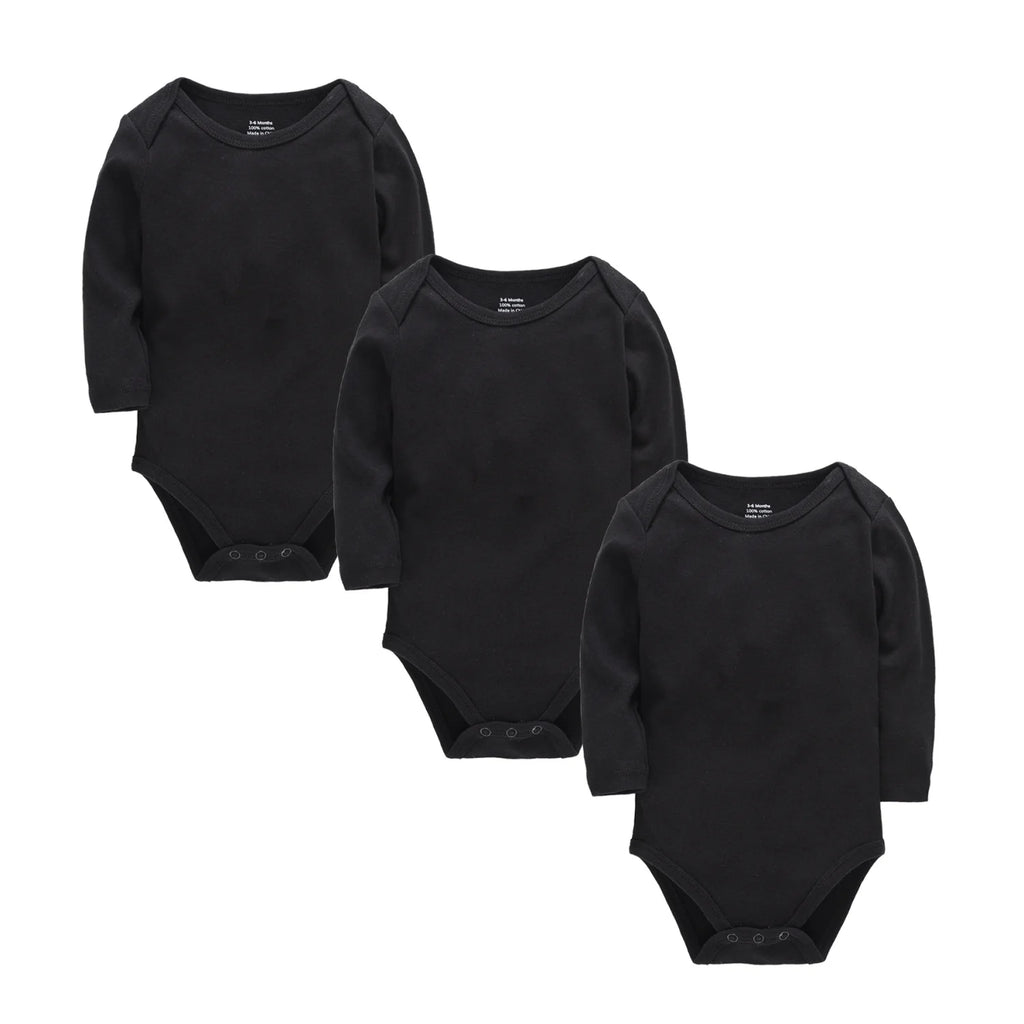 Honeyzone 3PCS/Sets Red Unisex Baby Bodysuit Loungewear Soft Long Sleeve Cotton One-Piece Jumpsuit Newborns Baby Clothing Babies