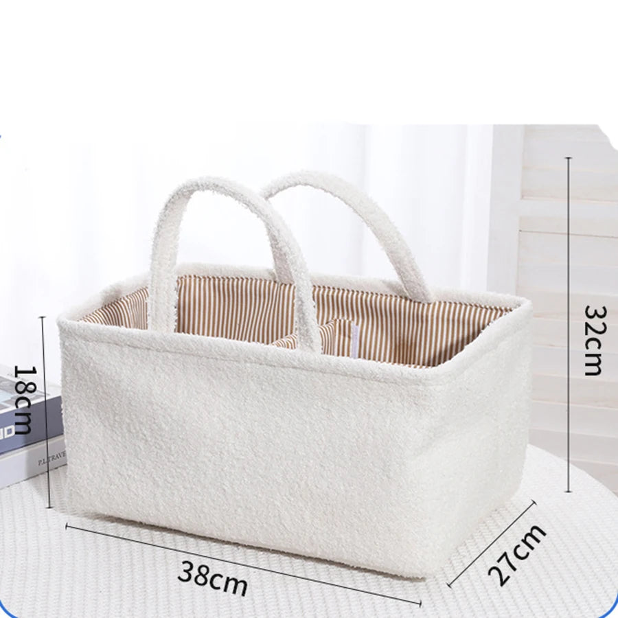 Sac à langer portable et multifonctionnel de grande capacité, avec panier de rangement étanche pour biberons.