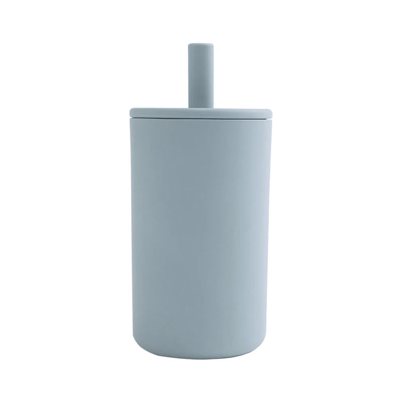 Gobelets d'apprentissage pour bébés, tasses à paille souple, biberons, vaisselle pour enfants, sans BPA, accessoires pour nouveau-nés.