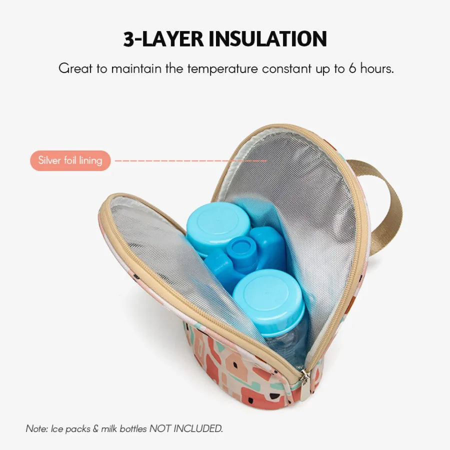 Sac isotherme pour lait maternel, sac isotherme pour biberon, sac de transport étanche pour biberon, sac de voyage multifonction pour l'allaitement, isolation 3 couches.